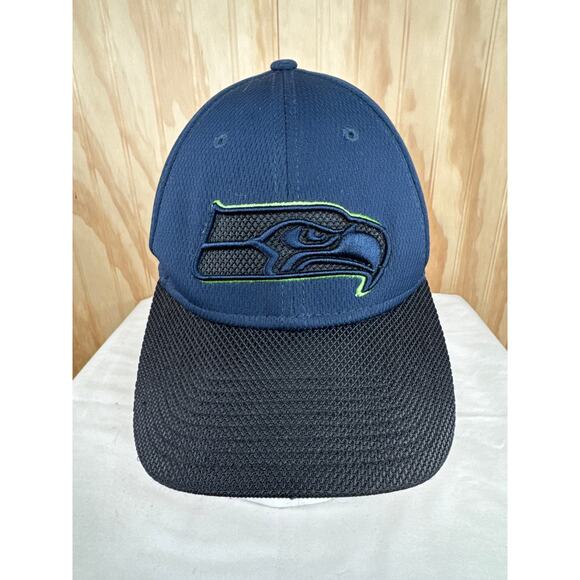 Seattle Seahawks New Era 9Forty NFL Hat Navy Adjustable - Picture 5 of 8
